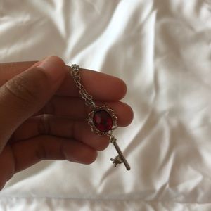Red key necklace